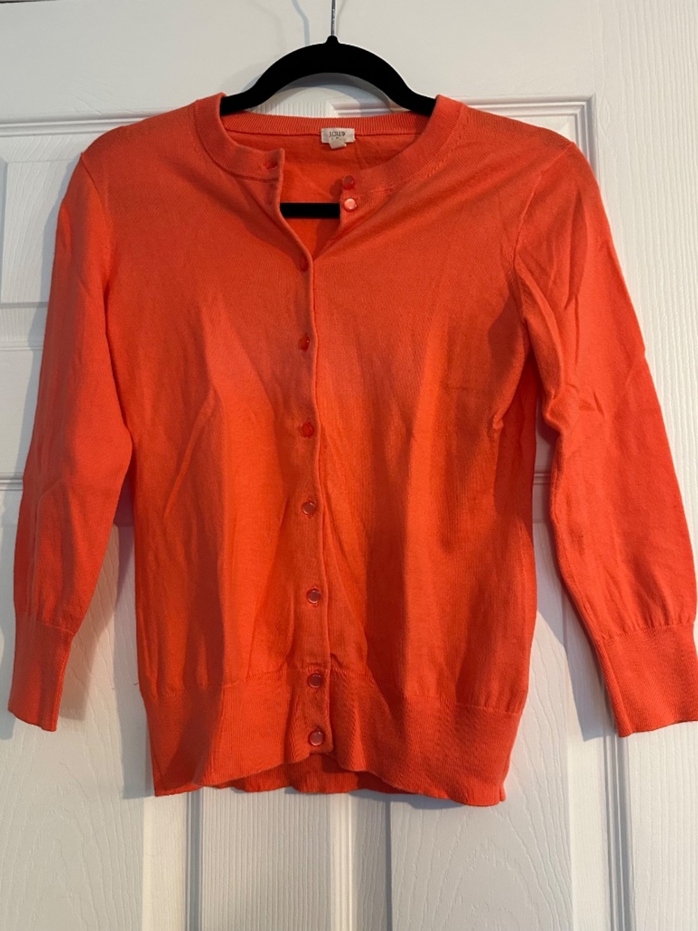J. Crew Women's Muted Orange Cardigan Size Small - Picture 3 of 5
